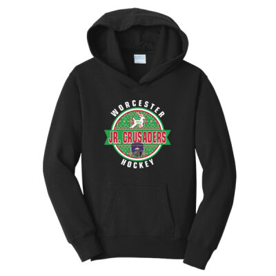 COED LOGO HOLIDAY DESIGN THEME - Youth Fan Favorite Fleece Pullover Hooded Sweatshirt Thumbnail