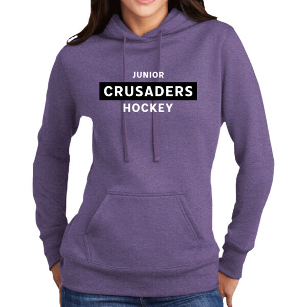 Jr Crusaders Design - ® Ladies Core Fleece Pullover Hooded Sweatshirt Thumbnail