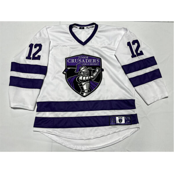 Jr Crusaders GIRLS White Jersey Thumbnail